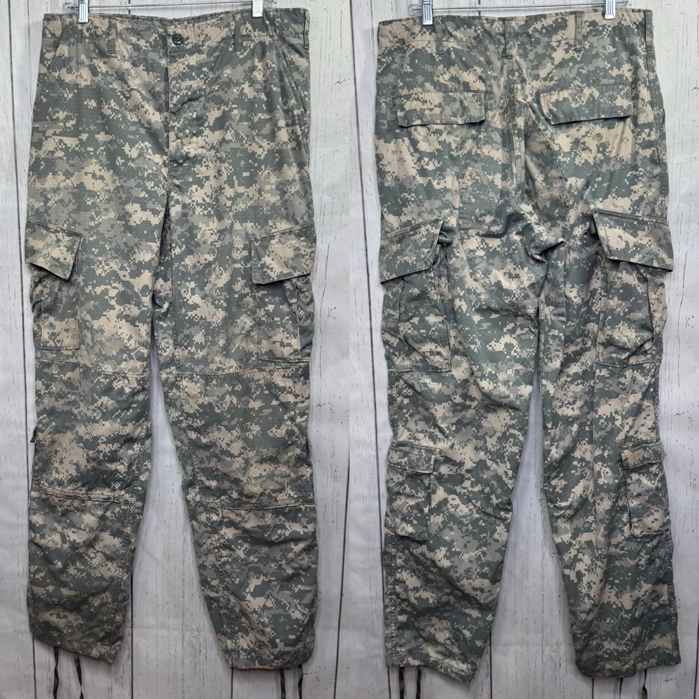 US Army Digital Camo Cargo Pants Medium X Long Gorpcore Streetwear Utility